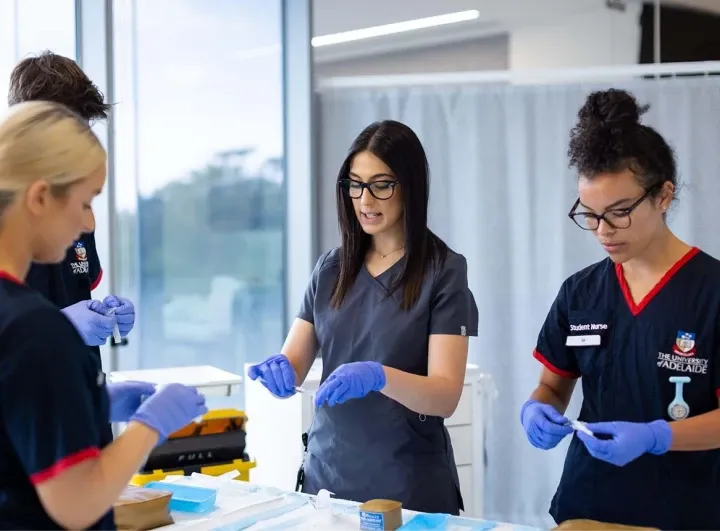 The University of Adelaide, nursing students have hands-on learning to build clinical skills