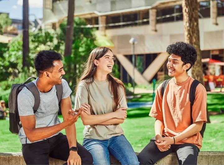 Curtin University, student chatting