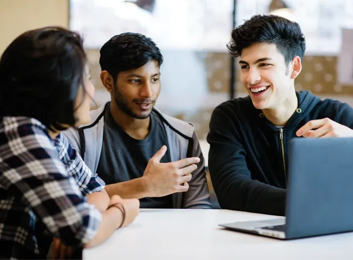 Monash University, students chatting