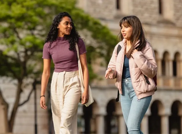 The University of Western Australia, students chatting in campus